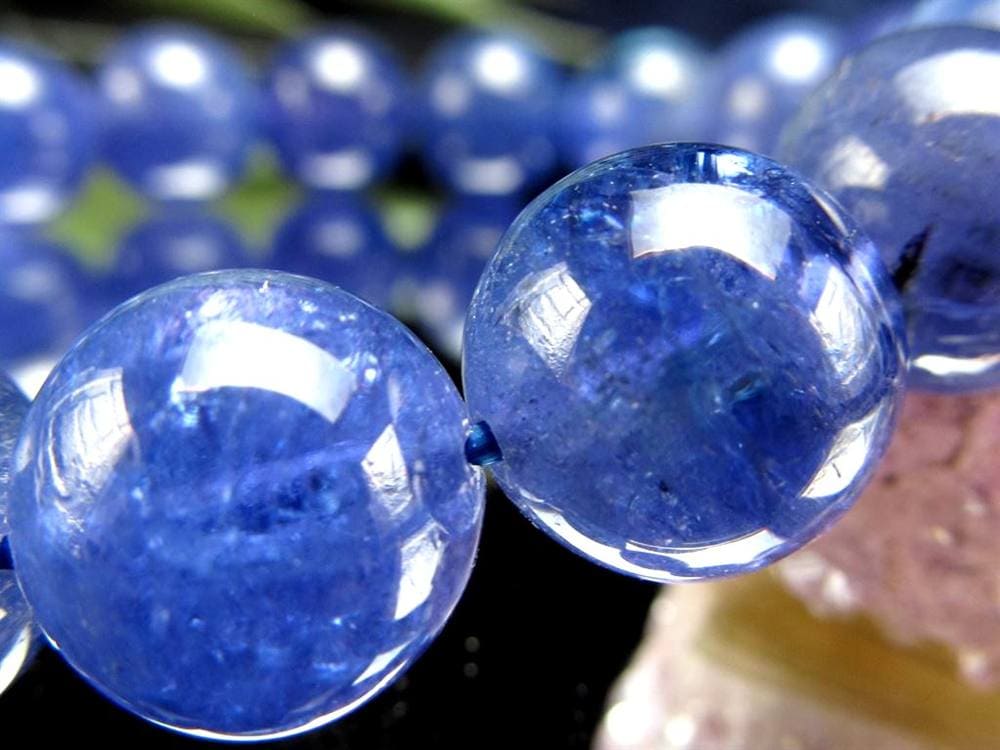 タンザナイト ブレスレット 誕生石 ブルーゾイサイト 宝石