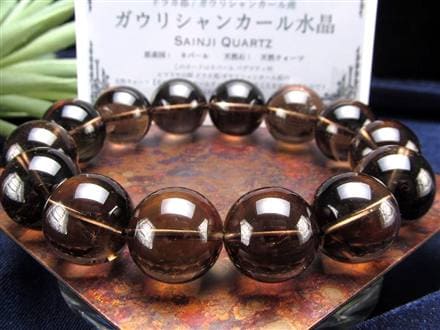 ガウリシャンカール ヒマラヤスモーキークォーツ ブレスレット ガウリクリスタル ネパール