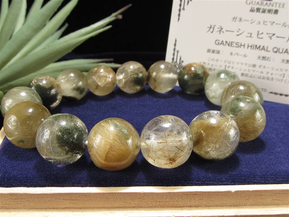 ガネーシュヒマール ヒマラヤ 水晶 ブレスレット ポイント