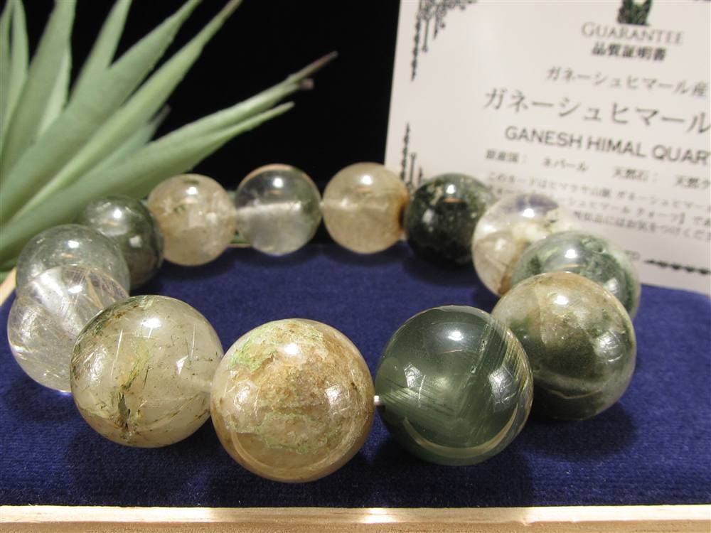 ガネーシュヒマール ヒマラヤ 水晶 ブレスレット ポイント