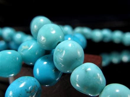 ターコイズ トルコ石 スリーピングビューティー ブレスレット 12月の誕生石