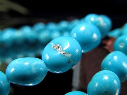 ターコイズ トルコ石 スリーピングビューティー ブレスレット 12月の誕生石