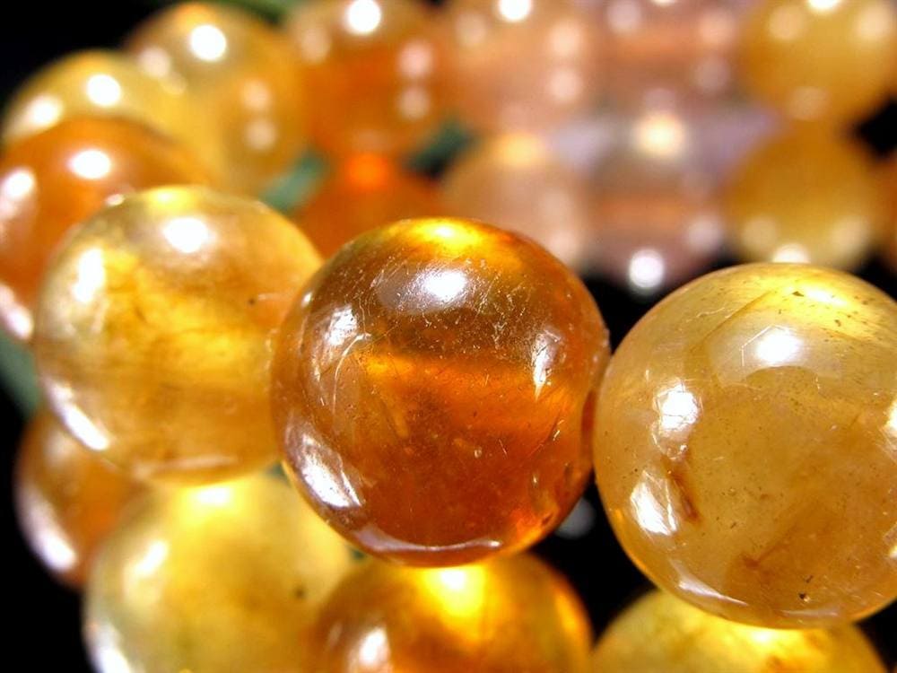 プクラジストーン イエローサファイア サファイア 誕生石 ブレスレット