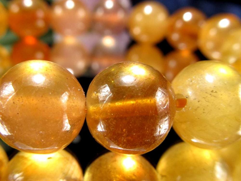 プクラジストーン イエローサファイア サファイア 誕生石 ブレスレット