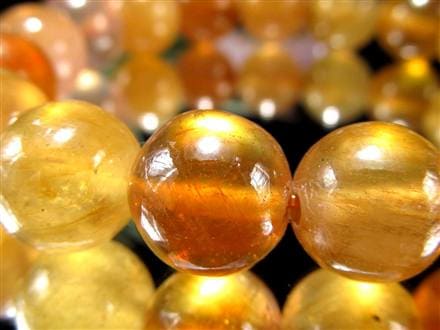 プクラジストーン イエローサファイア サファイア 誕生石 ブレスレット