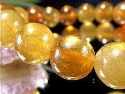 プクラジストーン イエローサファイア サファイア 誕生石 ブレスレット