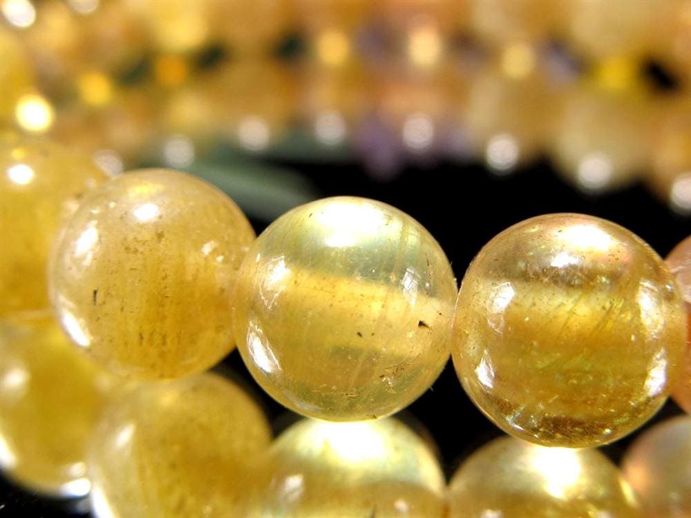 プクラジストーン イエローサファイア サファイア 誕生石 ブレスレット