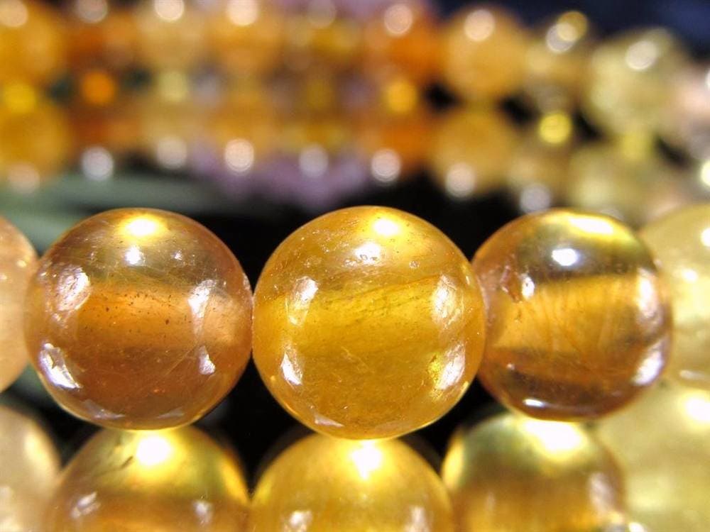 プクラジストーン イエローサファイア サファイア 誕生石 ブレスレット