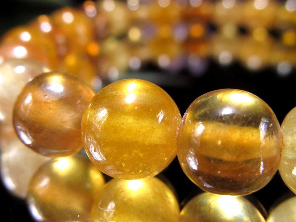 プクラジストーン イエローサファイア サファイア 誕生石 ブレスレット