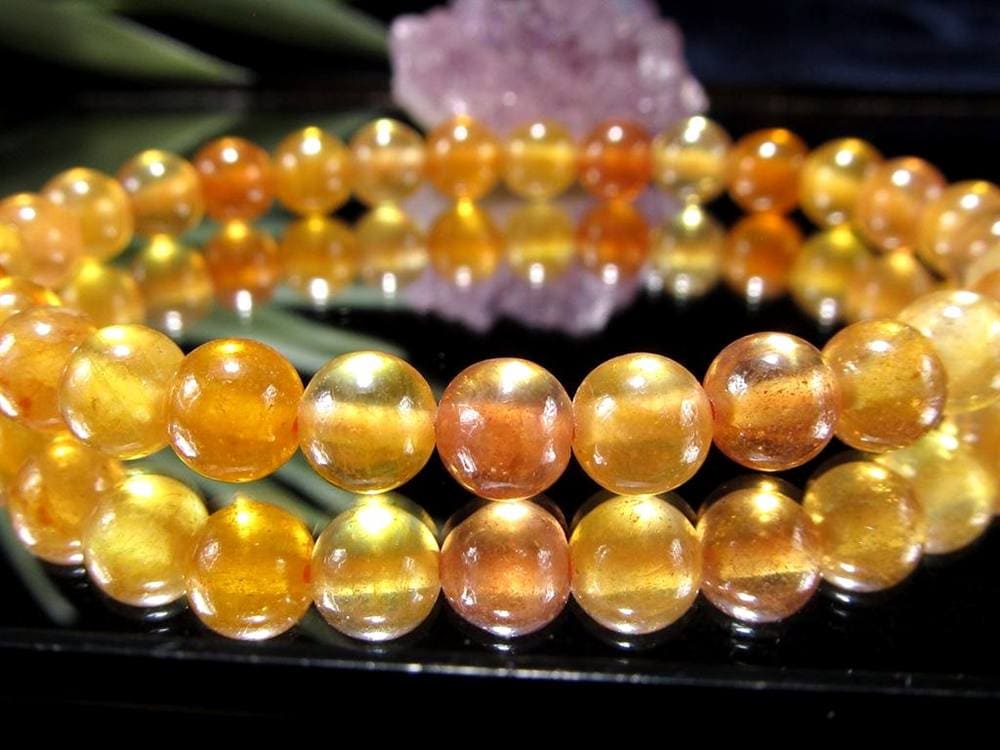 プクラジストーン イエローサファイア サファイア 誕生石 ブレスレット