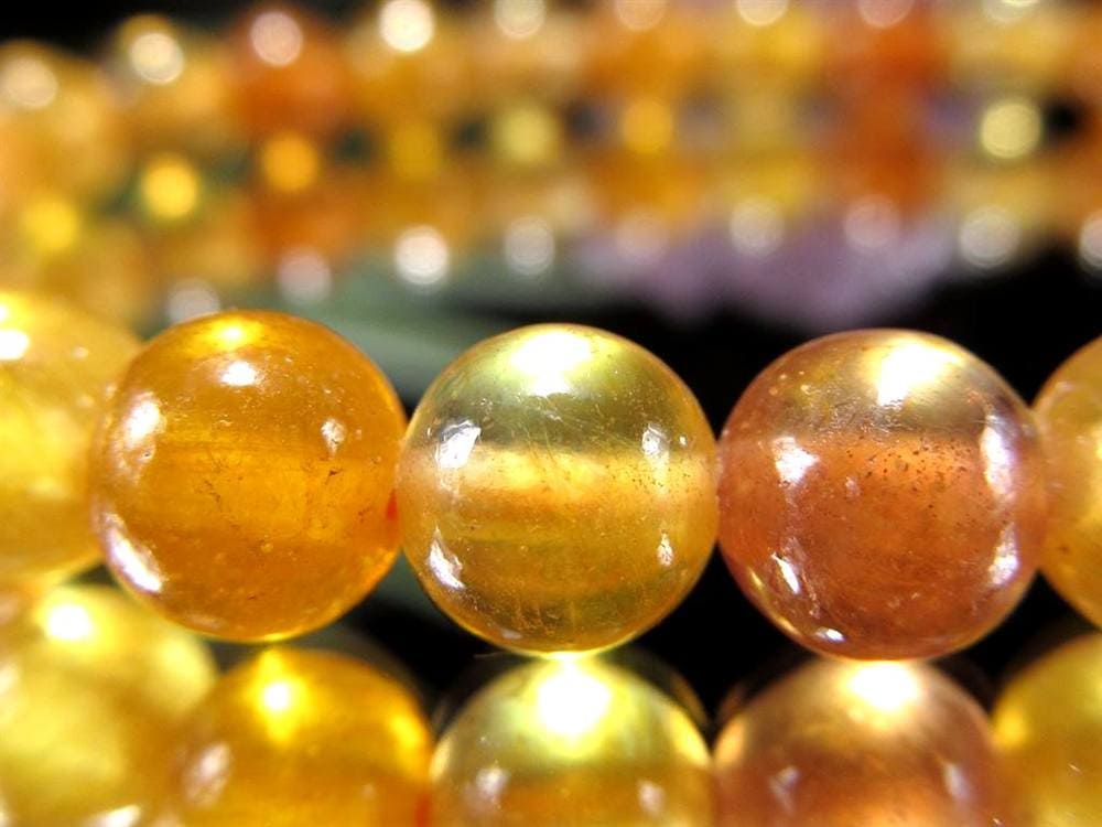 プクラジストーン イエローサファイア サファイア 誕生石 ブレスレット