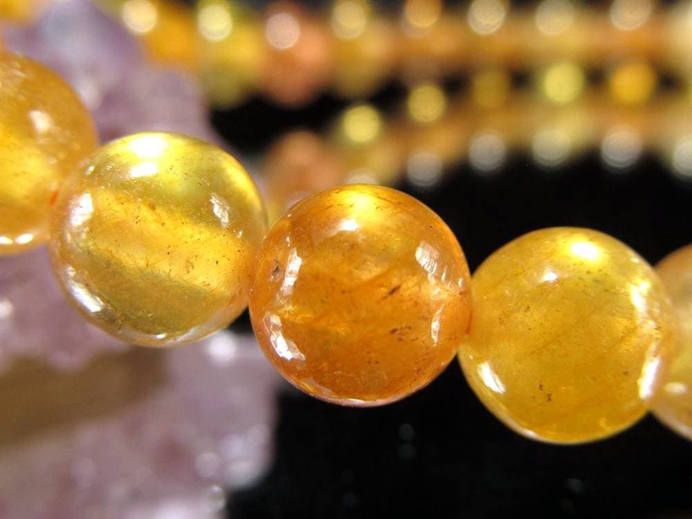 プクラジストーン イエローサファイア サファイア 誕生石 ブレスレット