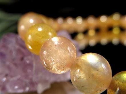 プクラジストーン イエローサファイア サファイア 誕生石 ブレスレット