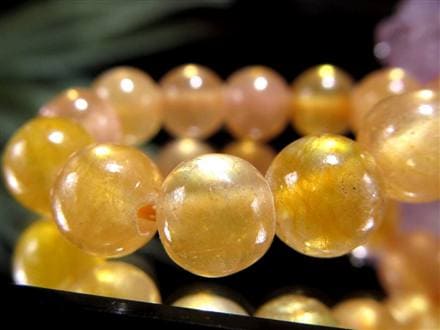 プクラジストーン イエローサファイア サファイア 誕生石 ブレスレット