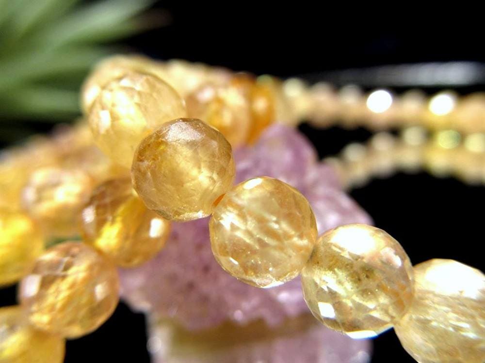 プクラジストーン イエローサファイア サファイア 誕生石 ブレスレット