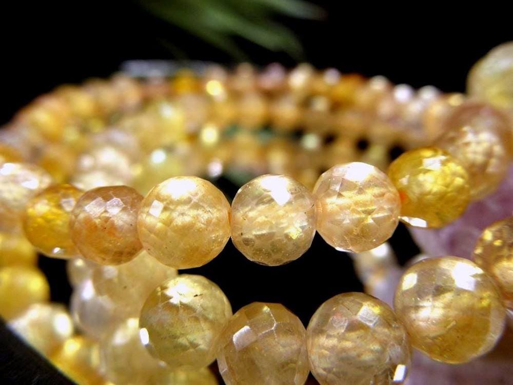 プクラジストーン イエローサファイア サファイア 誕生石 ブレスレット