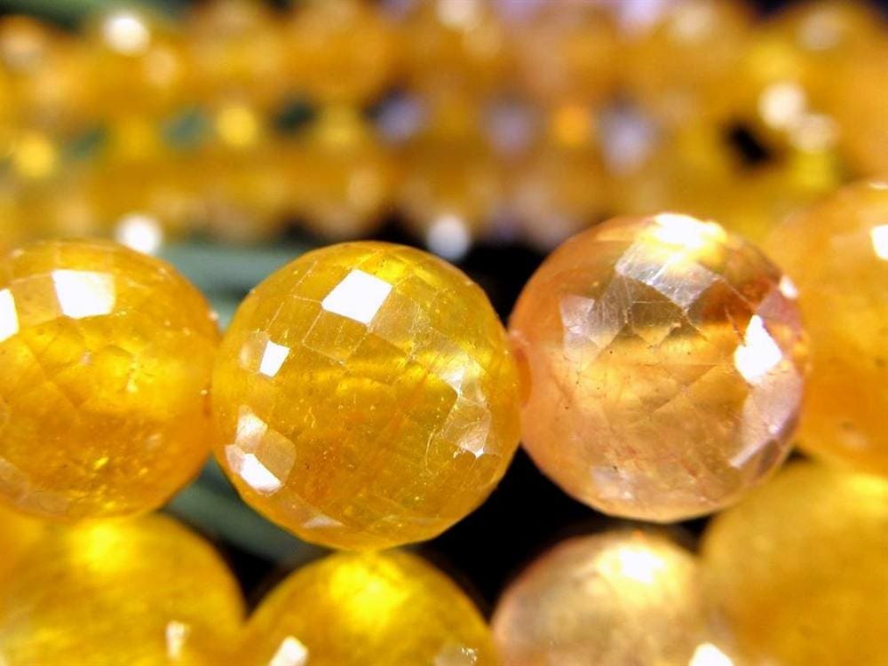 プクラジストーン イエローサファイア サファイア 誕生石 ブレスレット