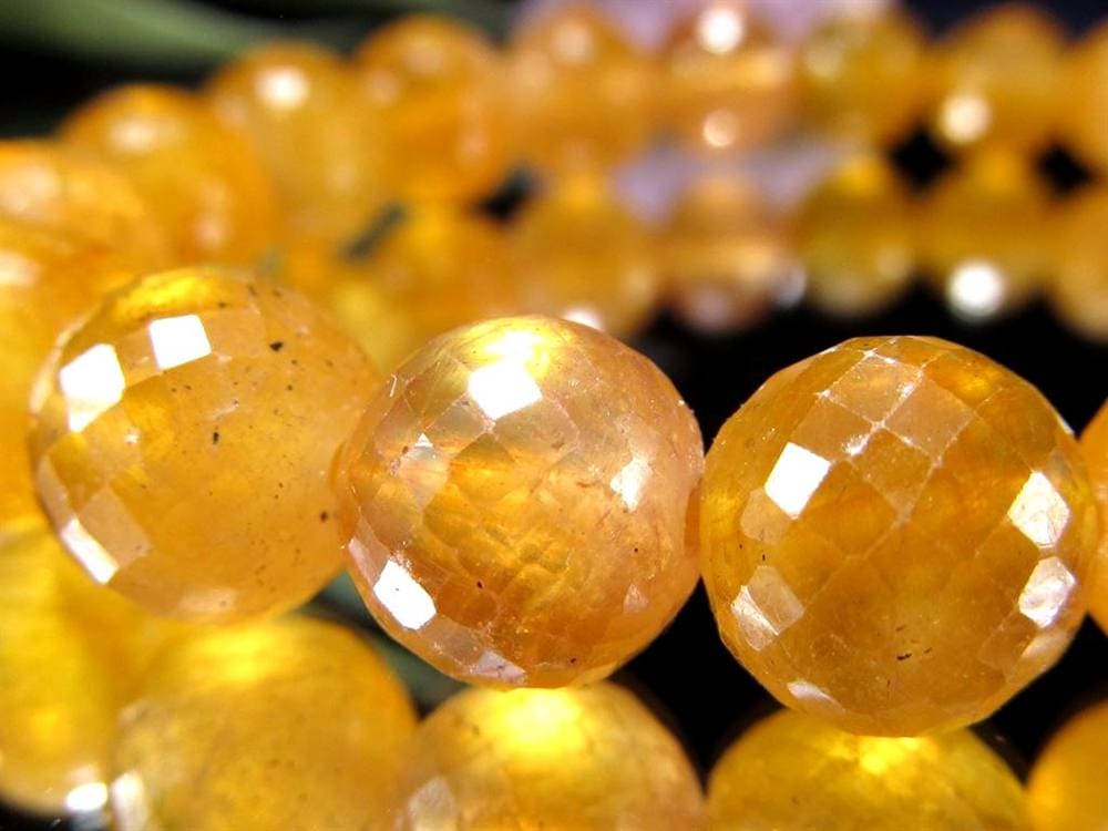 プクラジストーン イエローサファイア サファイア 誕生石 ブレスレット