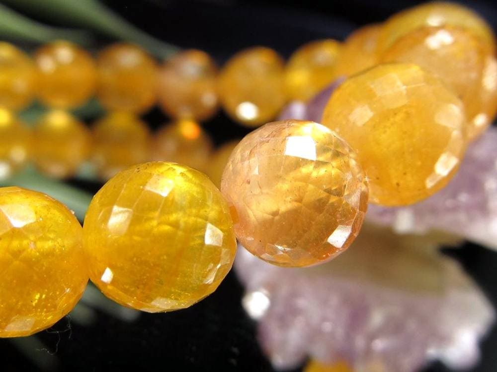 プクラジストーン イエローサファイア サファイア 誕生石 ブレスレット