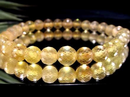 プクラジストーン イエローサファイア サファイア 誕生石 ブレスレット