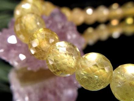 プクラジストーン イエローサファイア サファイア 誕生石 ブレスレット