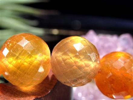 プクラジストーン イエローサファイア サファイア 誕生石 ブレスレット