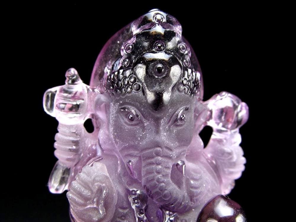 ガネーシャ アメジスト 夢を叶える象 ガネーシャ彫刻 ブランドバーグ