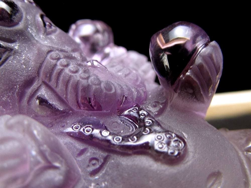 ガネーシャ アメジスト 夢を叶える象 ガネーシャ彫刻 ブランドバーグ