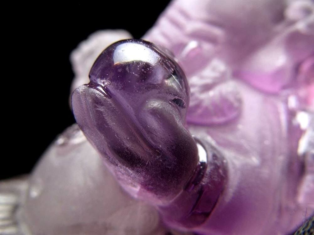 ガネーシャ アメジスト 夢を叶える象 ガネーシャ彫刻 ブランドバーグ