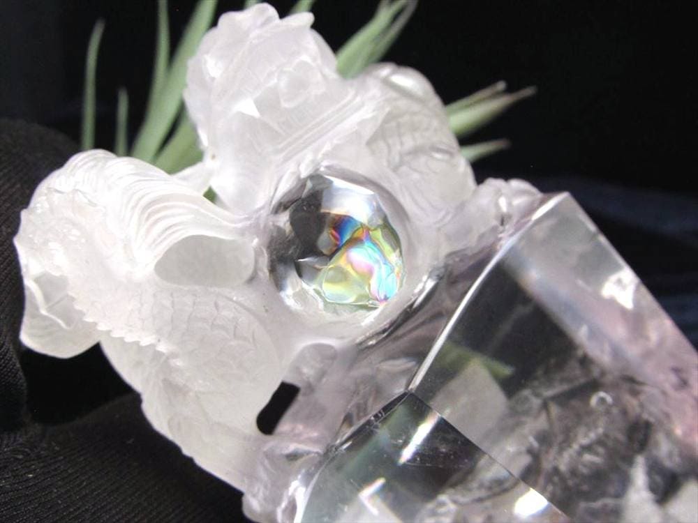 アメジスト 彫刻置物 龍神 辰 竜