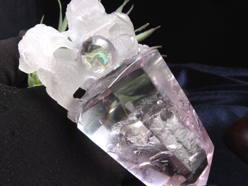 アメジスト 彫刻置物 龍神 辰 竜