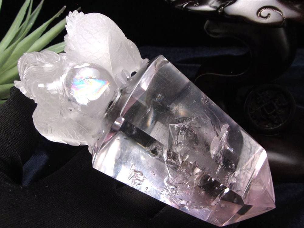 アメジスト 彫刻置物 龍神 辰 竜