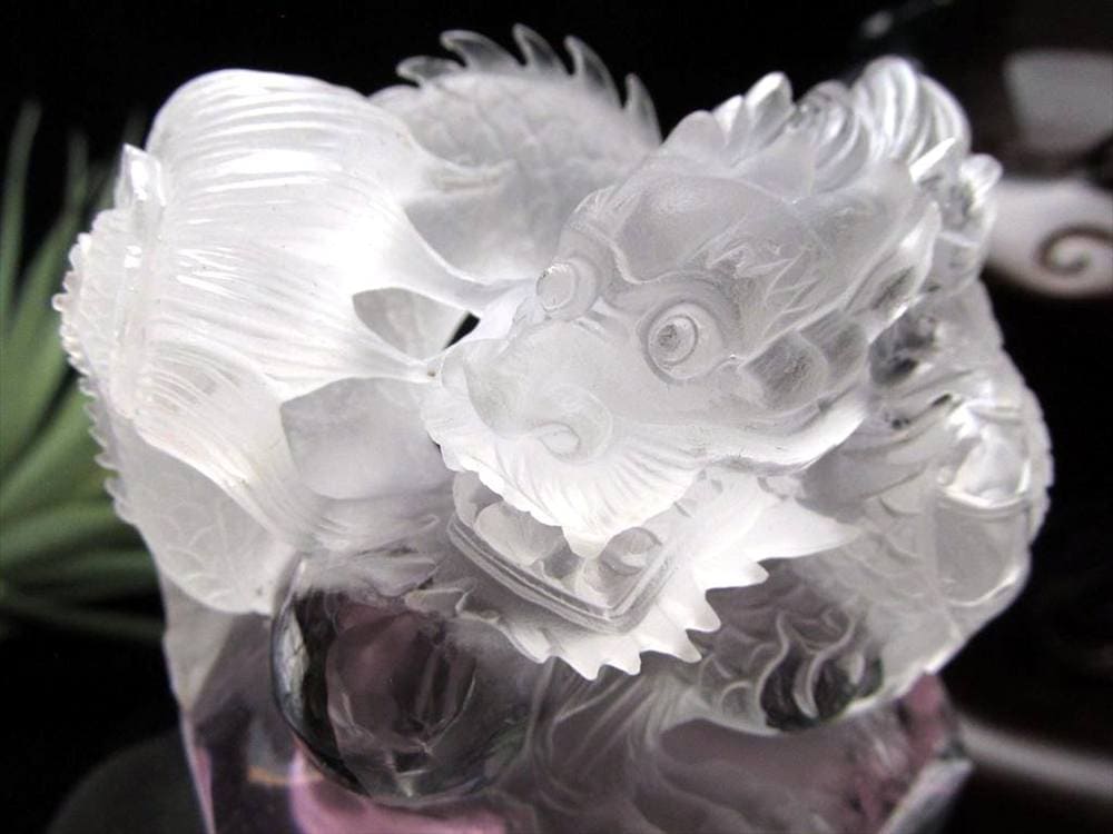 アメジスト 彫刻置物 龍神 辰 竜