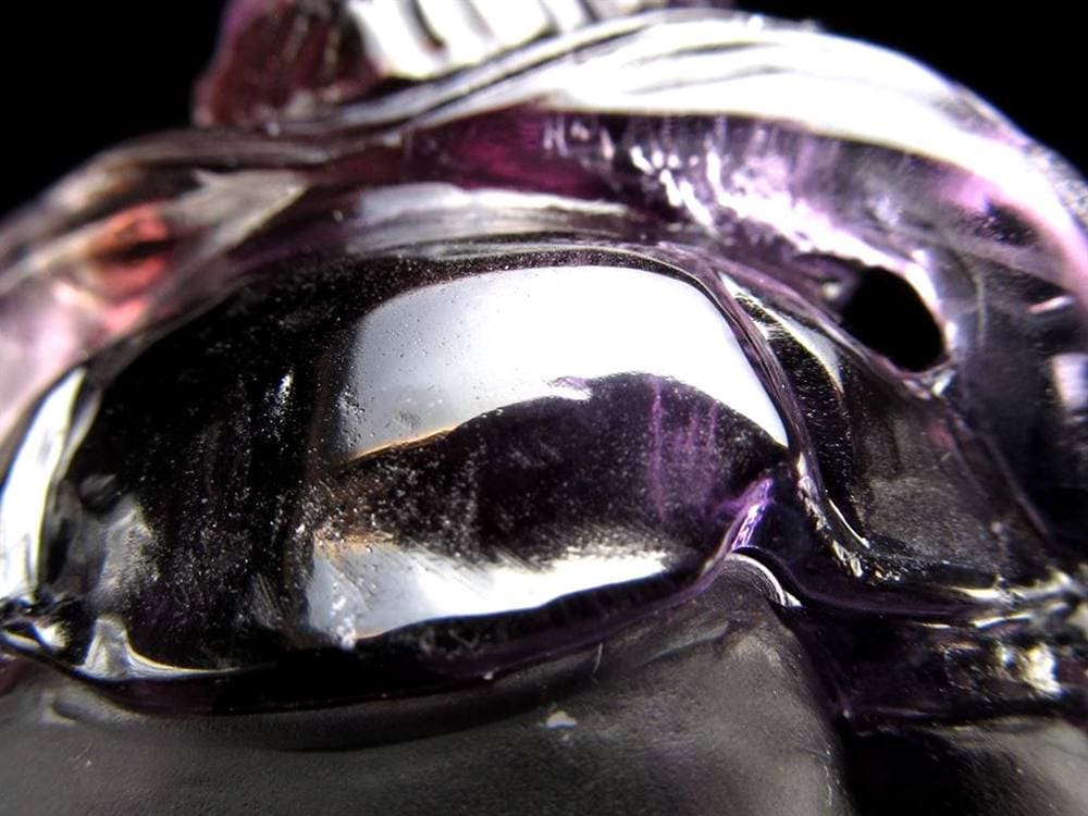 アメジスト 紫水晶 黄財神 彫刻 置物