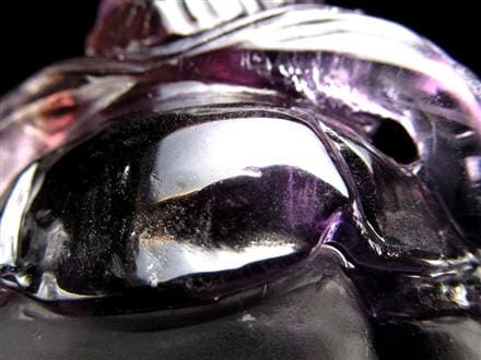 アメジスト 紫水晶 黄財神 彫刻 置物