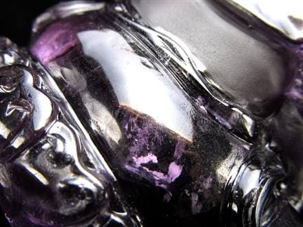 アメジスト 紫水晶 黄財神 彫刻 置物
