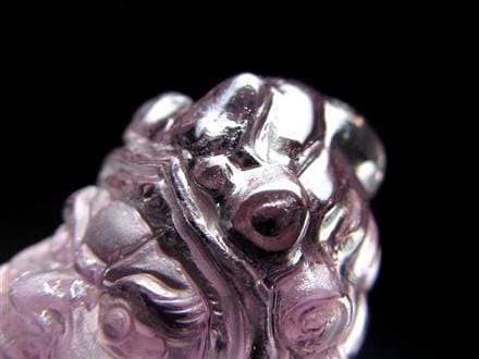 アメジスト 紫水晶 黄財神 彫刻 置物