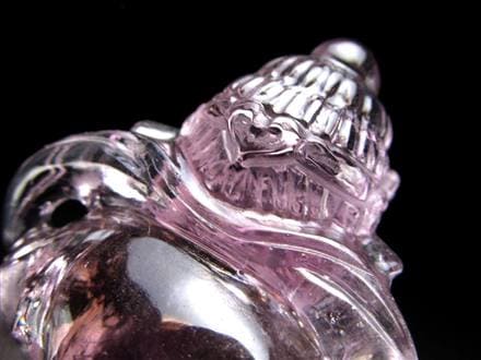 アメジスト 紫水晶 黄財神 彫刻 置物