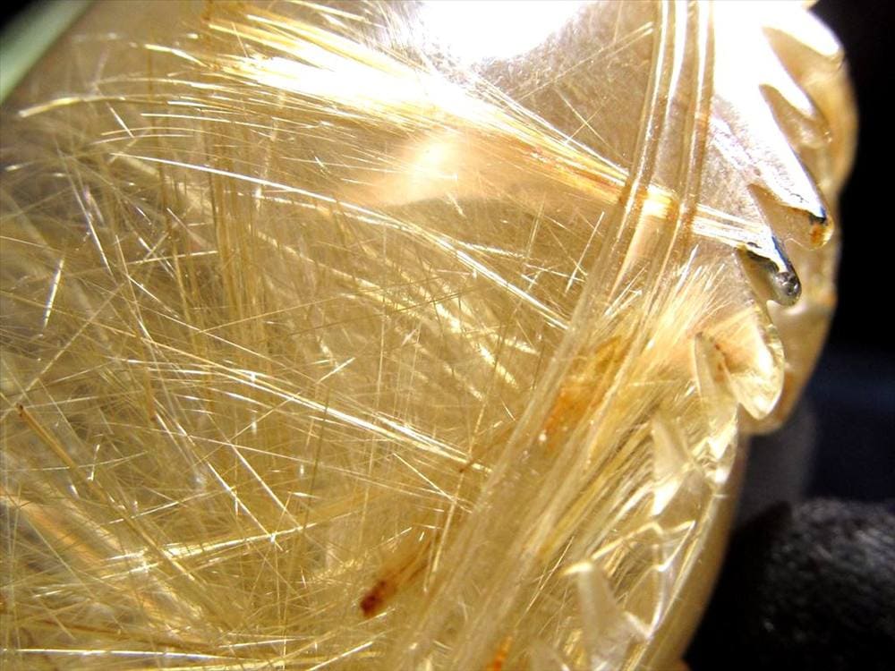 龍亀 ゴールドルチル 彫刻置物 ロングイ 天然石