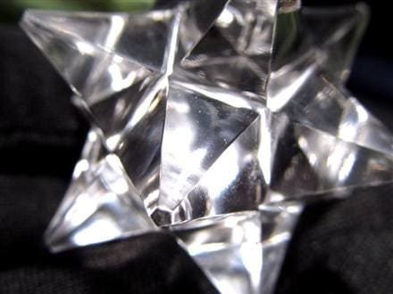 天然水晶 アステロイド 彫り 置物