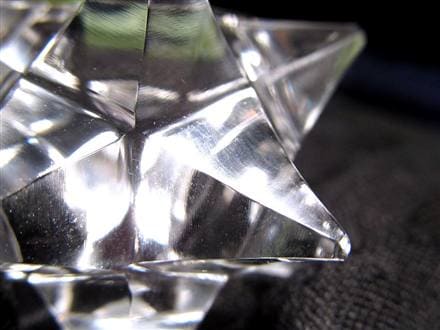 天然水晶 アステロイド 彫り 置物