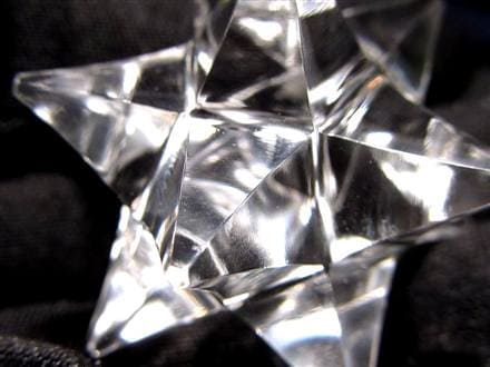 天然水晶 アステロイド 彫り 置物
