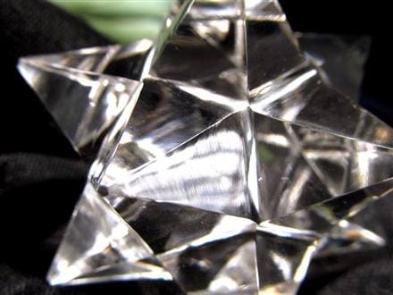 天然水晶 アステロイド 彫り 置物
