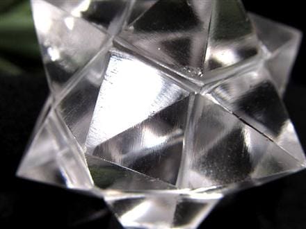 天然水晶 アステロイド 彫り 置物