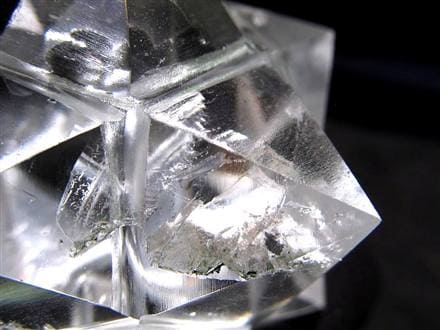 天然水晶 アステロイド 彫り 置物