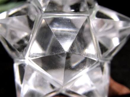 天然水晶 アステロイド 彫り 置物