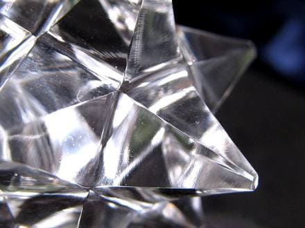 天然水晶 アステロイド 彫り 置物