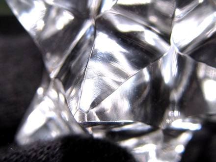 天然水晶 アステロイド 彫り 置物