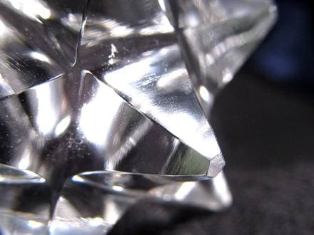 天然水晶 アステロイド 彫り 置物