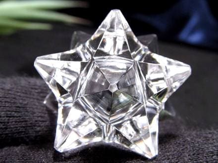 天然水晶 アステロイド 彫り 置物